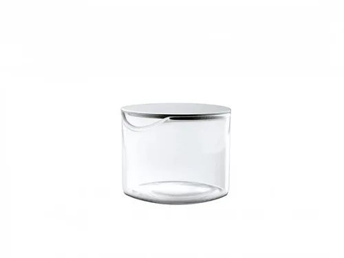 Blomus Marmeladendose BASIC 100 ml - Anwendungszweck: Konfitüre - Materialtyp: Glas - Material: Glas - Detailfarbe: Transparent - Silber - Set: Nein