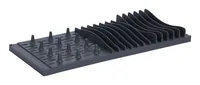FURBER Abtropfgestell Grau - Tiefe: 16 cm - Breite: 40 cm - Detailfarbe: Grau - Geschirrhalterung: Tellerhalterung - Höhe: 4 cm - Produkttyp: Abtropfgestell