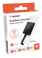 Verbatim SnapBack Ultra Slim SSD 512GB USB 3.2 GEn2x2 black 32335