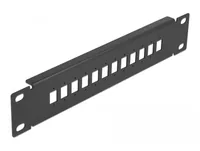DeLOCK 10″ Fiber Optic Patch Panel 12 Port for SC Simplex / LC Duplex 1U black