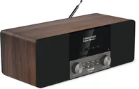 Technisat DigitRadio 3 Nussbaum - Radio Tuner: FM - DAB+ - Stromversorgung: Netzbetrieb - Detailfarbe: Braun - Schwarz - Ausstattung: Sleep-Timer - Equalizer - Weckfunktion - Schlummerfunktion - Fernbedienung - CD-Player - Senderspeicher - Typ: Tischradio