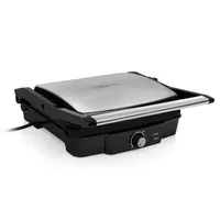 Tristar Kontaktgrill GR-2853 2000 W - Produkttyp: Kontaktgrill - Höhenverstellbar: Nein - Detailfarbe: Silber - Schwarz - Leistung: 2000 W - Temperatur einstellbar: Ja - Anzahl unterschiedliche Grillplatten: 1