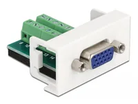 DeLOCK Easy 45 Module VGA female to Terminal Block 22.5 x 45 mm