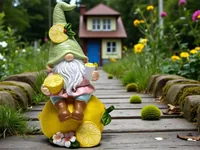 Dameco Dekofigur Lemon Grün - Produkttyp: Gartenzwerg - Detailfarbe: Gelb - Grün