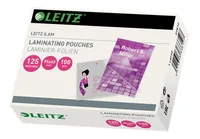 Leitz Laminierfolie 65 x 95 mm, 125 µm, 100 Stück, Glänzend - Mediengewicht: 125 µm - Folien Anwendungsbereich: Heisslamination - Folien Effekt: Glänzend - Verpackungseinheit: 100 Stück - Papierformat: 6.5 x 9.5 cm - Zubehörtyp: Laminierfolie