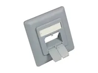 Alcasa GC-N0053 Copertura di sicurezza per presa elettrica RJ-45 Grigio 1 pz