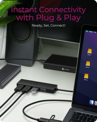 ICY BOX 4 Port USB-C/A to USB-A IB-HUB1424-C3 3.2Gen 1 Hub