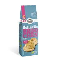 Bauck Mühle Schnelle Brödchen 500 g - Nährwertangabe pro: 100 g - Energiegehalt (in kj): 1473 KJ - Energiegehalt (in kcal): 348 Kcal - Fett: 2.5 g - Produkttyp: Brot - Davon gesättigte Fettsäuren: 0.5 g