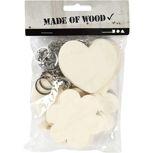 Creativ Company 57684 key ring/case Metallic, Wood