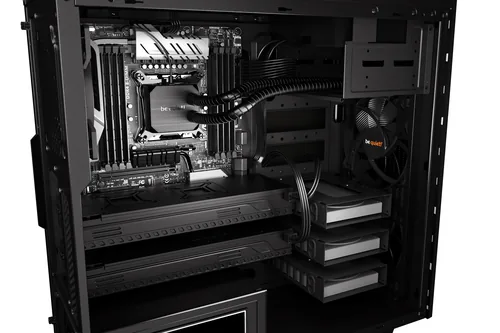 be quiet! PC-Gehäuse Pure Base 600 - Unterstützte Mainboards: ATX - Micro-ATX - Mini-ITX - Detailfarbe: Schwarz - Anzahl Lüfterplätze: 6 - Sichtfenster: Nein - Netzteil vorinstalliert: Nein - Gehäuse Bauart: Mid-Tower