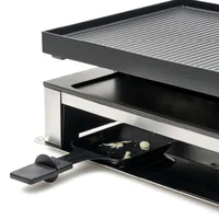 Solis 7611210977582 raclette grill 10 person(s) Black, Stainless steel