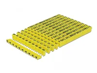 Delock Kabelkennzeichnung Clips A-Z  gelb, 10x 26 Stück - Produkttyp: Kabelbeschriftung - Ausstattung Kabelmanagement: Befestigungsclip - Verpackungseinheit: 26 Stück - Material: PVC - Detailfarbe: Gelb