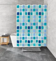 Kleine Wolke Duschvorhang Sonny 180 x 200 cm, Blau - Produkttyp: Duschvorhang - Detailfarbe: Blau - Breite: 180 cm - Höhe: 200 cm - Detailmaterial: Poly-Ethylen-Vinylacetat (PEVA) - Grundmaterial: Kunststoff