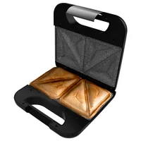 Rock?nToast Classic+ Sandwichmaker (edelstahl/schwarz, 800 Watt, für 2 Personen)