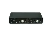 ROLINE KVM-Audio-Switch Dual Head HDMI 4K60, 1 User - 2 PC