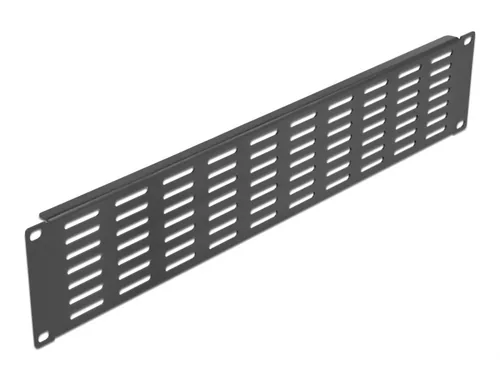 DELOCK 19"" Netzwerkschrank Panel Lüftungsschlitz 2 HE schw.