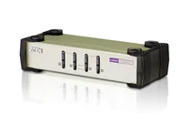 KVM Desktop Switch 4-Port USB - PS/2 VGA KVM Switch (KVM Cables included) ATEN