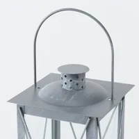 Boltze Laterne Farol 4-teilig, Transparent/Grau - Detailfarbe: Grau - Transparent - Höhe: 20 cm - 36 cm - 50 cm - 70 cm - Detailmaterial: Eisen - Glas - Metall - Grundmaterial: Glas - Metall