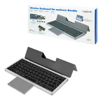 Logilink Wireless Multi-Device-Tastatur BT 5.1, grau