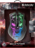 Gaming, optic, wired mouse  DEFENDER GM-928 BULLETSTORM 7200dpi 7P illuminate