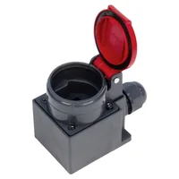 Steffen 56 00058 socket-outlet Type 25 Anthracite, Red