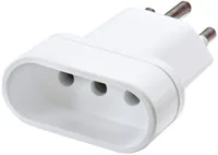 Brennenstuhl Reiseadapter IT – CH - Anzahl Pole: 3 - USB Ladeanschluss: 0 - Adapter Dose: Chile - Italien - El Salvador - San Marino - Malediven - Adapter Stecker: Schweiz