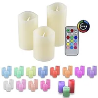 Olympia IOIO LED-Wachskerzen Set LED 48 3er Set