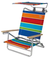 Eurotrail Strandstuhl Mediterrane Mehrfarbig - Tiefe: 77 cm - Zielgruppe: Erwachsene - Breite: 64 cm - Breite (Packmass): 60 cm - Tiefe (Packmass): 83 cm - Höhe (Packmass): 6 cm