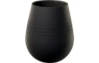 Villeroy & Boch Vase Collier noir Carré No.2 Schwarz - Assortiert: Nein - Höhe: 14 cm - Detailfarbe: Schwarz - Detailmaterial: Porzellan - Grundmaterial: Keramik
