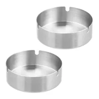 Relaxdays 4052025431846 ashtray Round Stainless steel