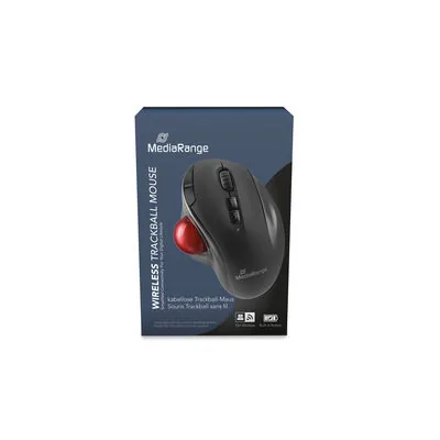 MediaRange opt, 7-Tasten Trackball Funk-Maus, rechts,swrot