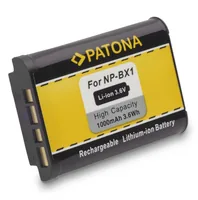 Patona Digitalkamera-Akku NP-BX1 - Akkutyp: Lithium-Ion (Li-Ion) - Spannung: 3.6 V - Akkukapazität: 1000 mAh - Kompatible Hersteller: Sony - Kapazität Wattstunden: 3.6 Wh