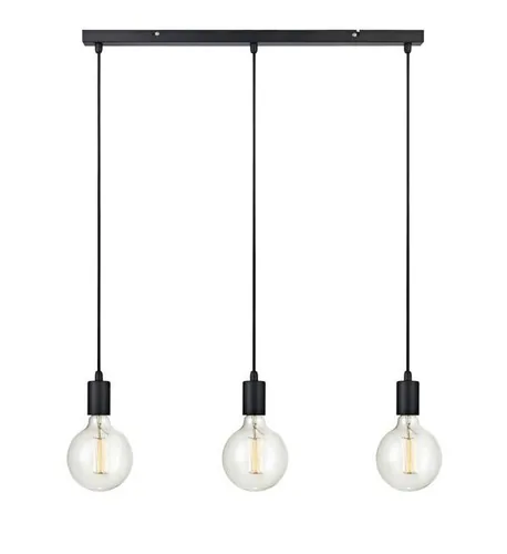 Markslöjd Pendelleuchte SKY 3L linear Schwarz - Betriebsart: Netzbetrieb - Lampensockel: E27 - Farbtemperatur Kelvin: Je nach Leuchtmittel - Gesamtleistung: 180 W - Farbwiedergabeindex CRI: 0 - Dimmbar: dimmbar
