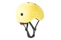 Scoot and Ride Kinderhelm Lemon Gelb, S-M/51 - 55 - Einsatzbereich: Kinder- & Jugendhelme - Scooter- & Skatehelme - Altersgruppe: Kinder - Verschluss: Magnetraster - Helmtyp: Halbschale - Nachhaltigkeit: Nicht angegeben - Kopfumfang von: 51 cm
