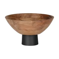 EGLO Dekoschale Cochrane 15 cm - Eigenschaften: Keine Eigenschaft - Motiv: Kein - Verpackungseinheit: 1 Stück - Detailfarbe: Braun - Schwarz - Produkttyp: Dekoschale - Detailmaterial: Metall - Holz