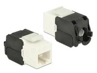 Delock Keystone-Modul RJ-45 Cat.6A, UTP Weiss - Modultyp: Keystone - Anschluss Front: Buchse RJ-45 - Anschluss Rück: Klemmen - Medientyp: Netzwerk - Schirmung: Nein - Verpackungseinheit: 1 Stück