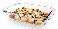 GOURMETmaxx Auflaufform für Heissluft-Fritteusen Eckig, Transparent - Materialtyp: Glas - Material: Glas - Detailfarbe: Transparent - Mikrowellenfest: Ja - Spülmaschinenfest: Ja - Set: Nein