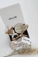 Oykami Geschenkset Bora Bora - Material: Baumwolle - Holz - Detailfarbe: Beige