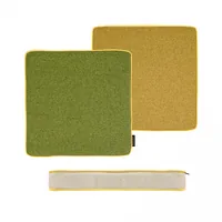 Remember Sitzkissen Wasabi 40 x 40 cm, Gelb/Hellbeige - Breite: 40 cm - Detailfarbe: Hellbeige - Gelb - Eigenschaften: Keine Eigenschaft - Zertifikate: Keine Zertifizierung - Bezug abnehmbar: Ja - Mit Bezug: Ja