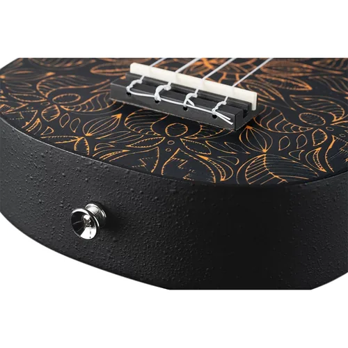 Ortega Guitars Keiki Ukulele Pack Soprano Size Super Scale Ukulele Agathis / ABS Orange Kaleidoscope - K2SS-OKC