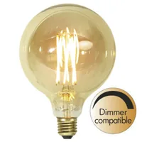 Star Trading Lampe Vintage Gold G125 3.7 W (25 W)  E27  Warmweiss (WW) - Energieeffizienzklasse EnEV 2020: G - Lampensockel: E27 - Farbtemperatur Kelvin: 1800 K - Gesamtleistung: 3.7 W - Dimmbar: dimmbar - Zusätzliche Ausstattung: Keine