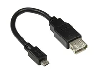 Alcasa 2511-OTG USB cable USB 2.0 0.1 m Micro-USB B USB A 0.48 Gbit/s Black