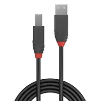 LINDY USB 2.0 Kabel Typ AB Anthra Line MM 1m