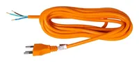 FURBER.power Anschlusskabel OE-T12 5.0 m Orange - Anzahl Leiter: 3 - Detailfarbe: Orange - Kinderschutz: Ja - Steckereigenschaften: Angespritzt - Steckertyp Ausgang: Offen - Leiterquerschnitt: 1 mm²