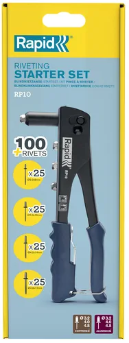Rapid Blindnietzange RP10 + 100 Nieten - 