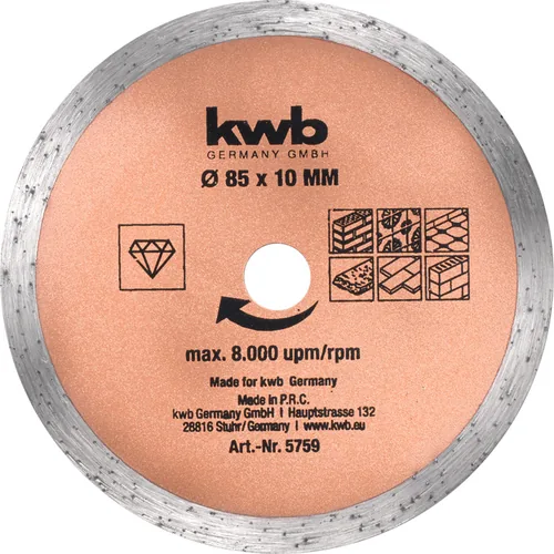 kwb 575905 circular saw blade 8.5 cm 3 pc(s)