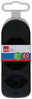 Max Hauri Abzweigstecker ADAPT 3 Typ 13 - Detailfarbe: Schwarz - Schalter: Nein - Steckdosenanzahl: 3 - Ausstattung: drehbar 320° - Kinderschutz: Nein