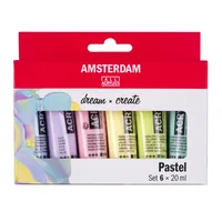 AMSTERDAM Standard Series Acryl Set 17820503 pastell 6x20ml