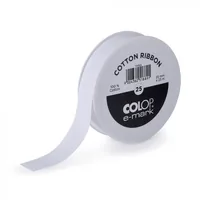 Colop Textilband e-mark 25 mm x 25 m, Weiss - Breite: 25 mm - Länge: 25 m - Verpackungseinheit: 1 Stück - Detailfarbe: Weiss - Band-Art: Textilband