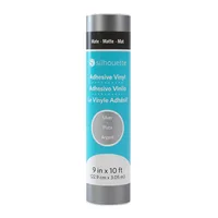 Silhouette Vinylfolie Matt 22.9 cm Silber - Geeignet für Drucker: Nein - Detailfarbe: Silber - Aussenanwendung: Nein - Selbstklebend: Ja - Aufbügelbar: Nein - Folientyp: Vinylfolie